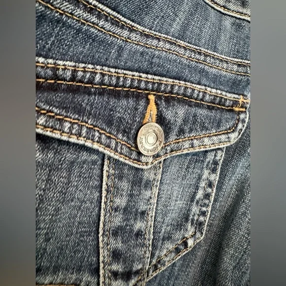 Burberry Women’s Vintage Y2K 00s Low Rise Flared Bootcut Midwash Jeans - Picture 10 of 12